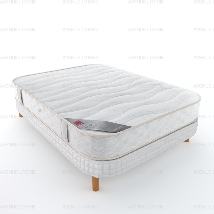Ensemble matelas + sommier demi corbeille 4 coins Atoll Epeda 140x190