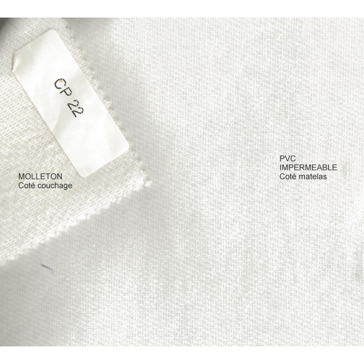 Protège matelas forme  Plateau Imperméable Blanc des Vosges