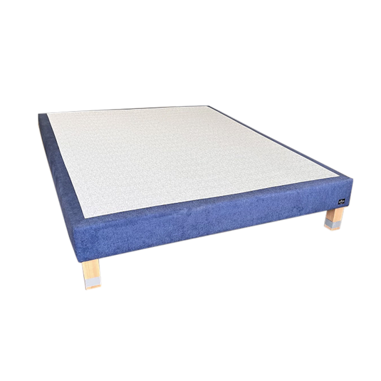 Sommier tapissier déco H16 bleu 140x190