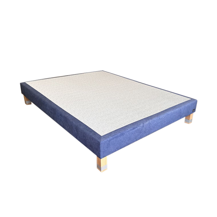 Sommier tapissier déco H16 bleu 140x190