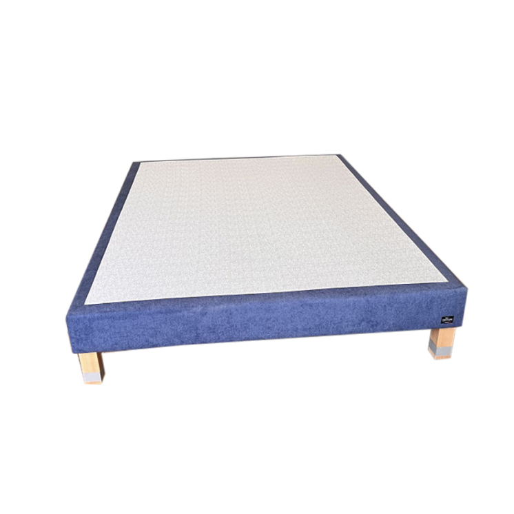 Sommier tapissier déco H16 bleu 140x190