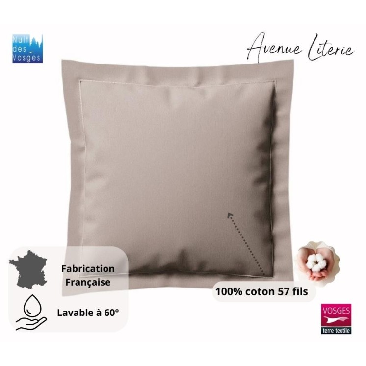 Lot de 2 Taies 65x65 cannelle Nuit des Vosges