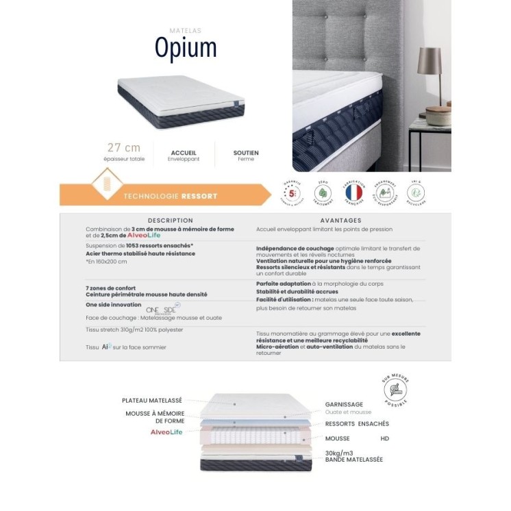 Ensemble Literie Opium 160x200 Thiriez