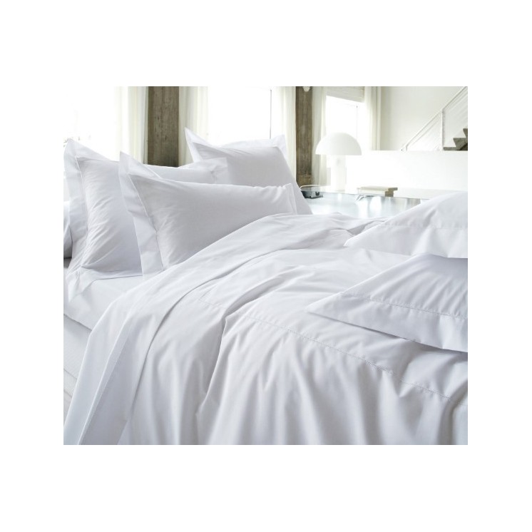 Drap Plat 100 % Coton Blanc des Vosges