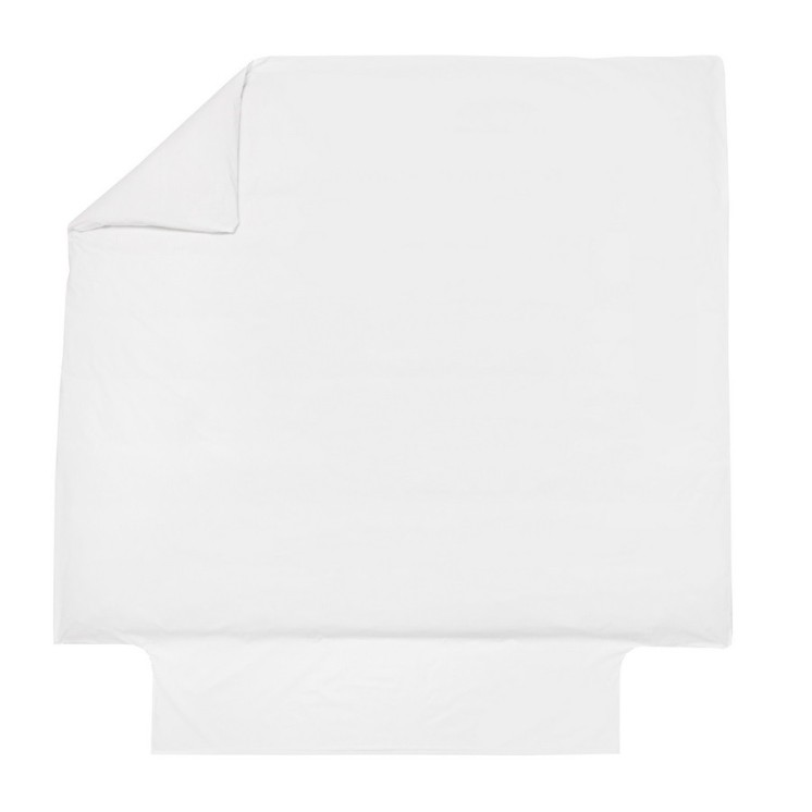 Housse de Couette 100% Satin de Coton Blanc des Vosges
