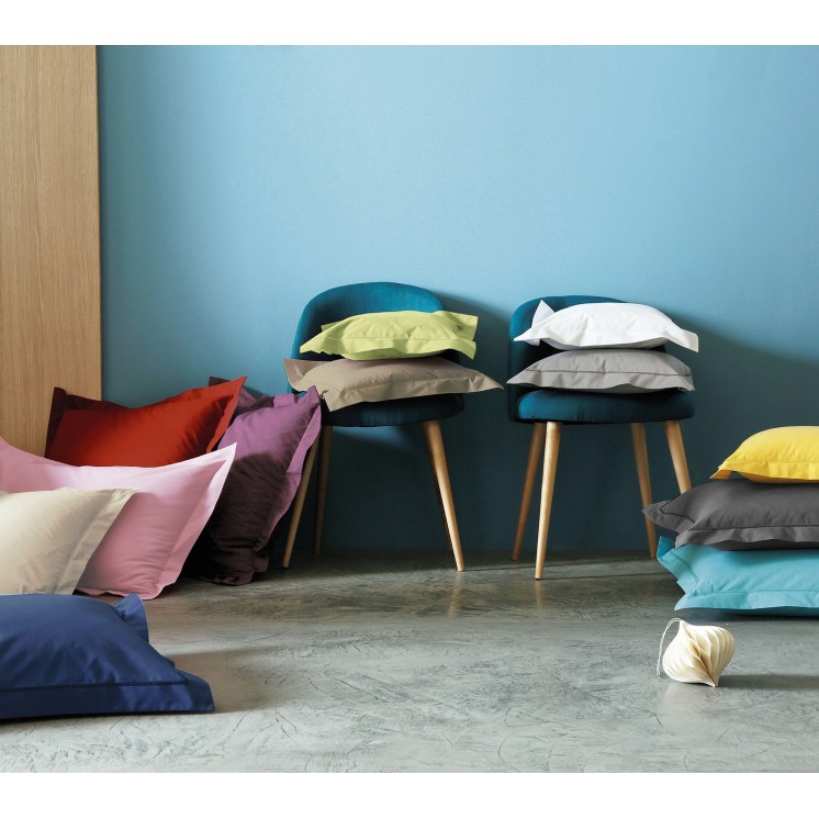 Taie 100% Satin de coton Balnc des Vosges