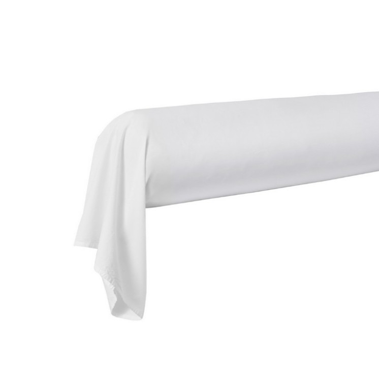 Taie traversin uni 100% coton de Blanc des Vosges Gerardmer