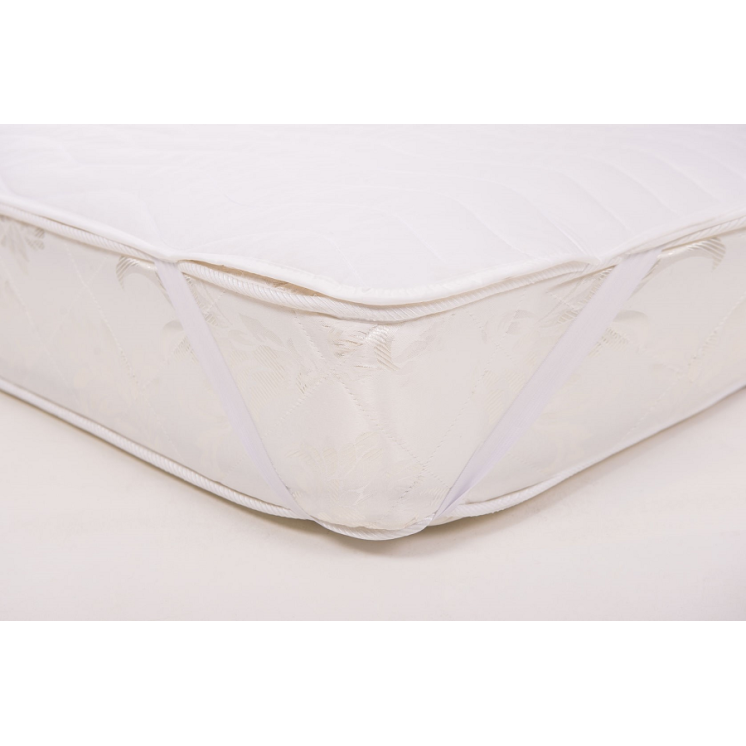 Protège Matelas Forme Plateau Coton Blanc des Vosges