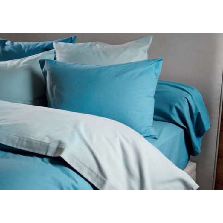 Housse de couette flanelle unie 170g/m² en coton premium