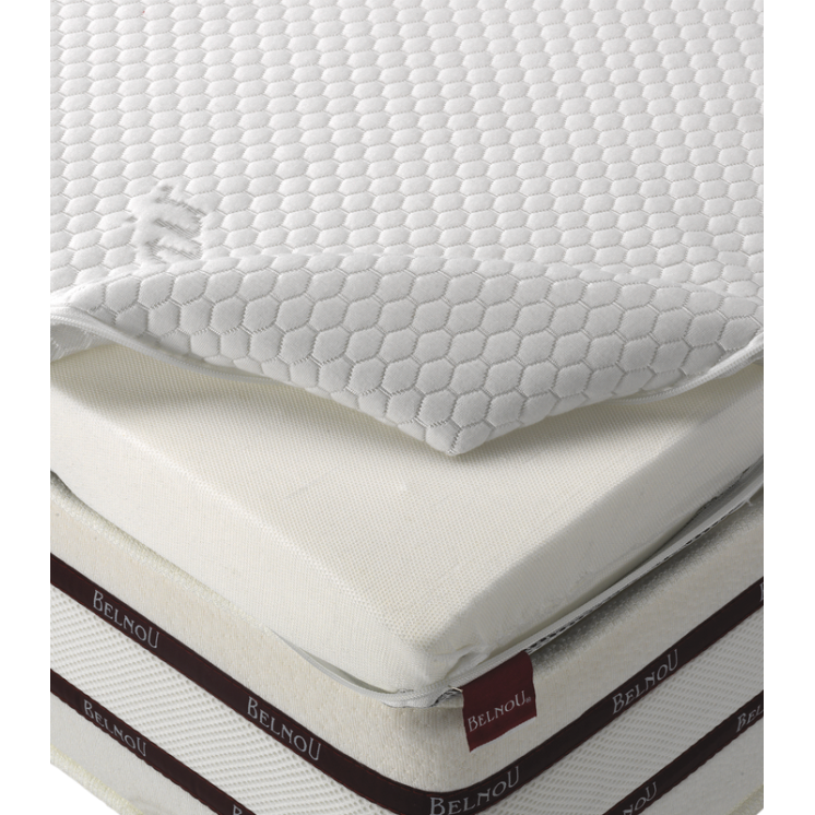 Surmatelas Visco Mémoire de forme h 4 cm déhoussable