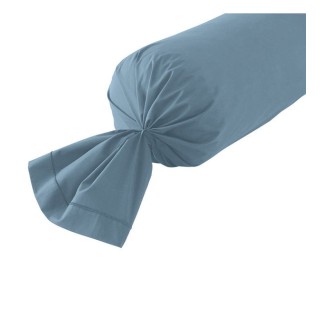 Taie de Traversin 43X185 bleu fumé Nuit des Vosges