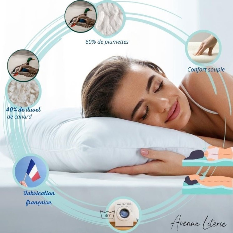 Oreiller 950 duvet 65x65