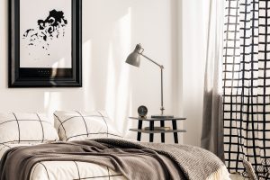 Linge de lit avec housse de couette - décoration chambre à coucher