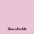Rose coton bdv