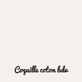 Coquille coton bdv
