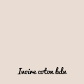Ivoire coton bdv
