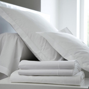 Housse de traversin percale 86 x 140 cm unie