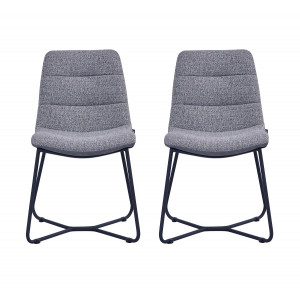 Lot de 2 Chaises Nova grey 