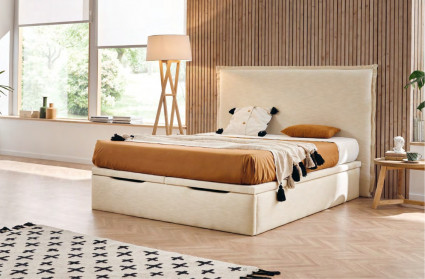 Lit Coffre Lucent 160x200 + Tête de lit