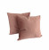 Lot de 2 coussins déco 45x45 velours Poudre