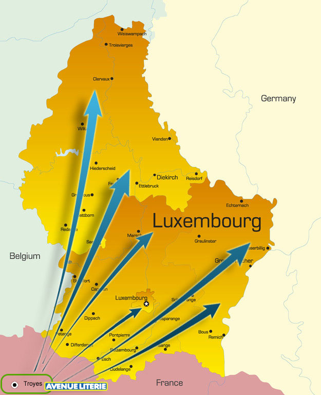 Livraison au Luxembourg